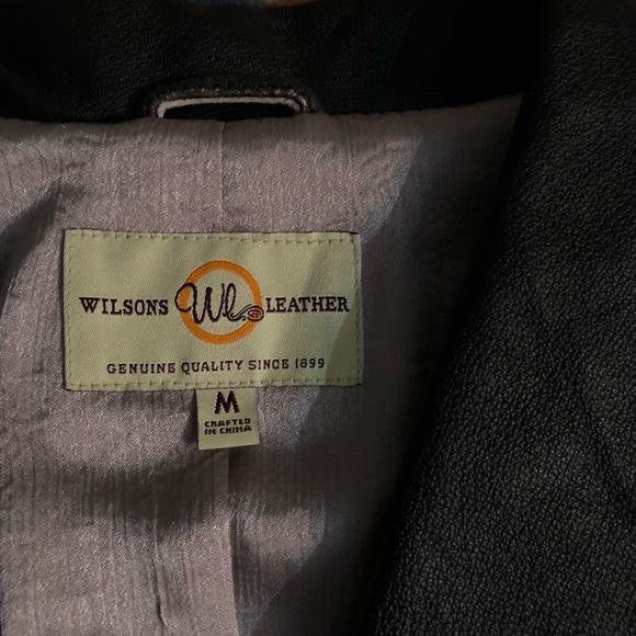 Wilson’s Leather Jacket NWOT “Rocker” Design Leather Rubbed Vintage Look M - Picture 10 of 10